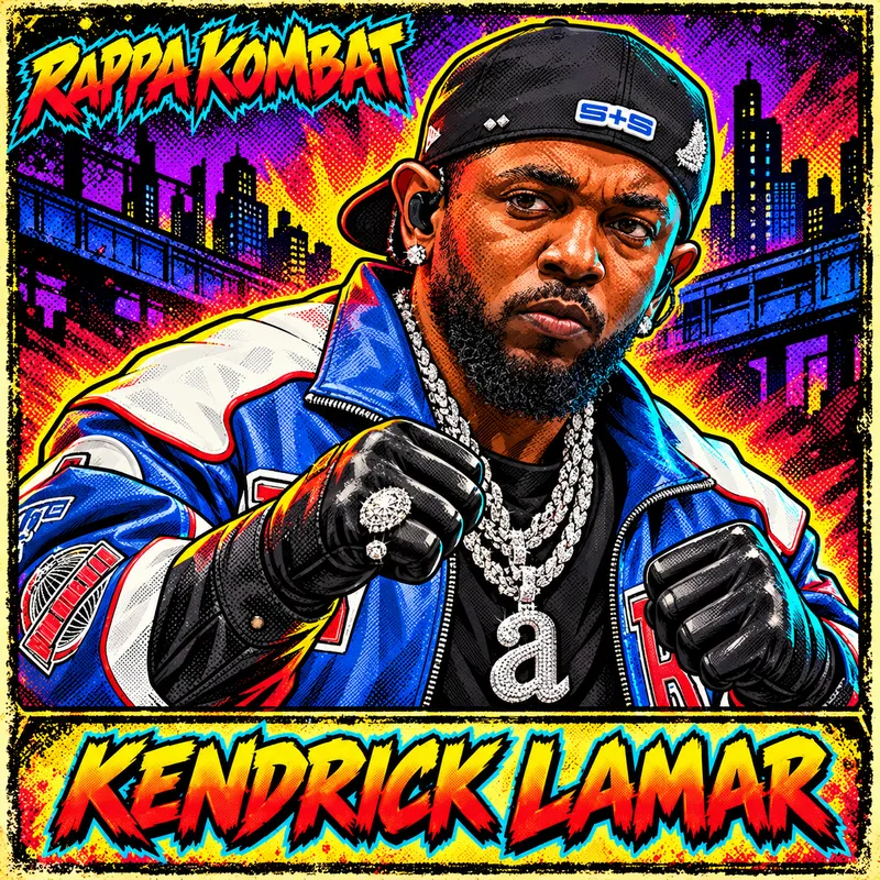 Kendrick Lamar fighter portrait